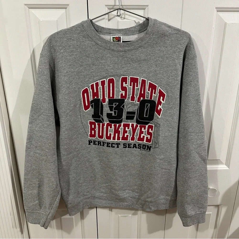 Y2K Ohio State Buckeyes Perfect Season Crewneck